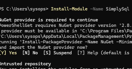 powershell modul для mysql и mariadb