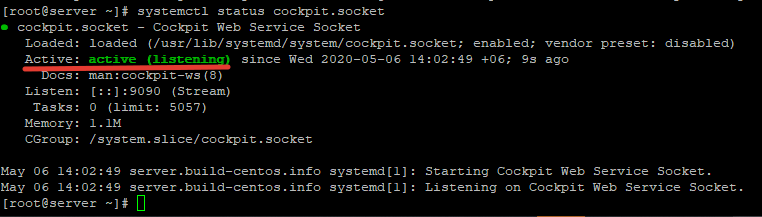 systemctl enable cockpit.socket включить службу