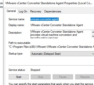 служба vmware-converter-agent в windows