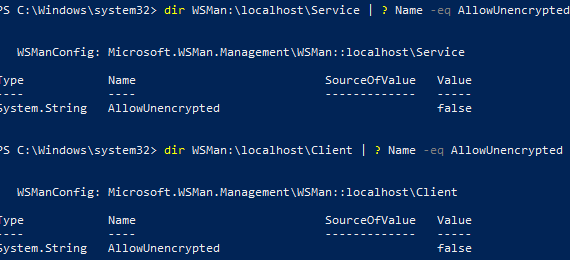 AllowUnencrypted