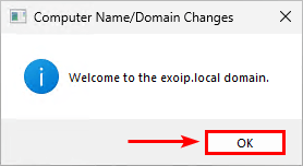 Успешное присоединение Windows 11 к домену Active Directory
