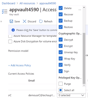 права доступа к базе azure sql