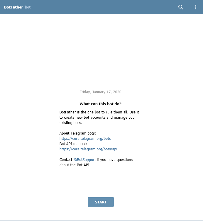 BotFather создать нового бота telegram