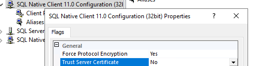 обязательно шифровать все подключения к SQL Server