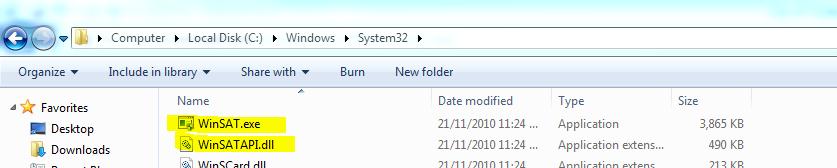 Запуск winsat на windows server 2008