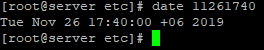 date - изменить дату/время в centos