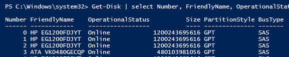 HKEY_LOCAL_MACHINE\SYSTEM\CurrentControlSet\Services\arcsas\Parameters - BusType SAS