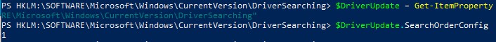 get-itemproperty - получить значение параметра реестра из командной строки powershell
