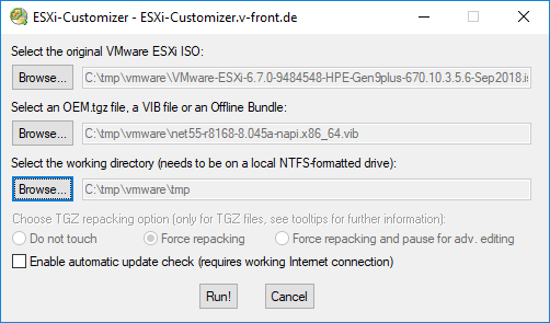 ESXi-Customizer 