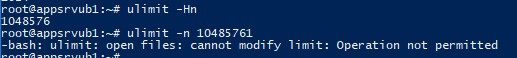 задать ulimit max_files для пользователя в linux