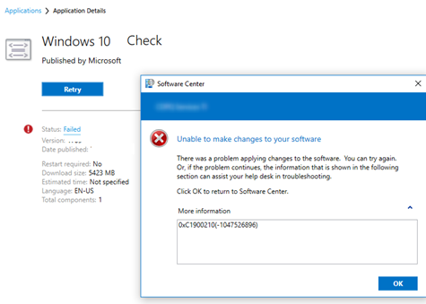 sccm получить статус совместимости обнвлений билда windows 10