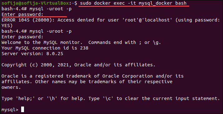MySQL в Docker: запуск контейнера и сохранение данных — иллюстрация 5