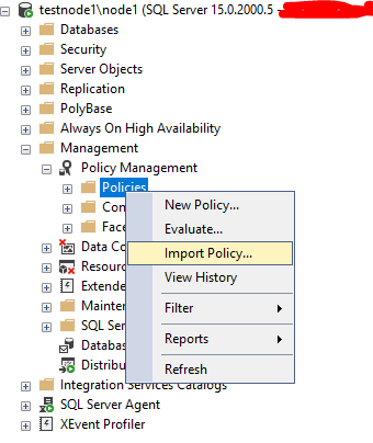 политики sql server