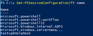 Get-PSSessionConfiguration