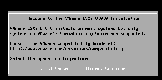 установка esxi 8.0.