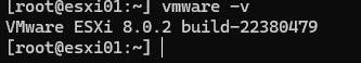 получить номер билда esxi