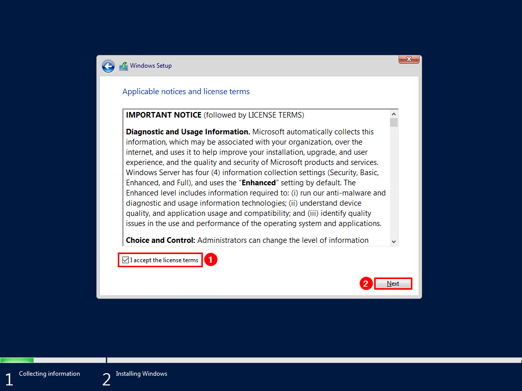 Лицензионное соглашение Windows Server 2019