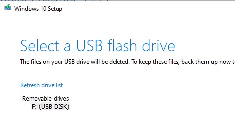 записать iso образ windows на usb флешку с помощью media creation tool