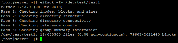 уменьшить размер LVM в Linux