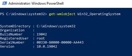 powershell проверка работы wmi командой get-wmiobject 