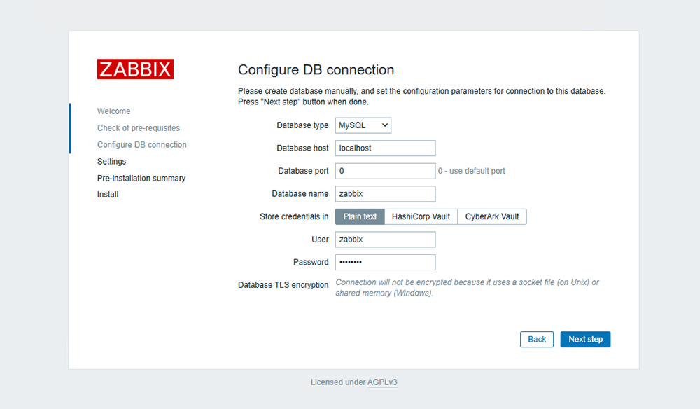 Установка Zabbix 7 на Ubuntu 24.04 с Apache и MySQL 05