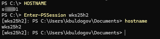 Enter-PSSession