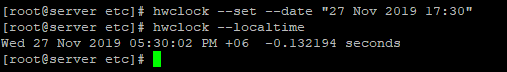 hwclock в linux centos
