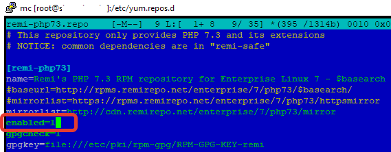 enabled=1 включить repository в centos