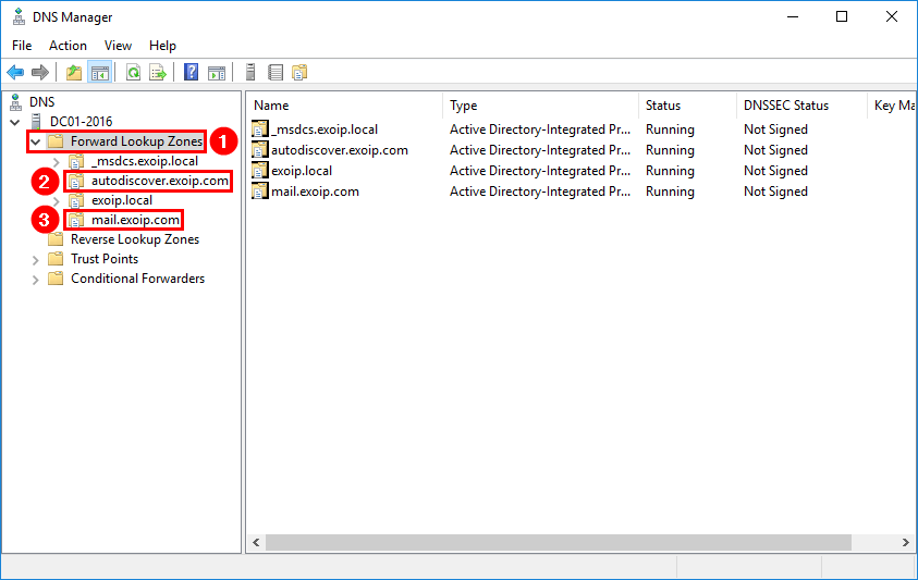 Удаление зоны DNS Exchange Server