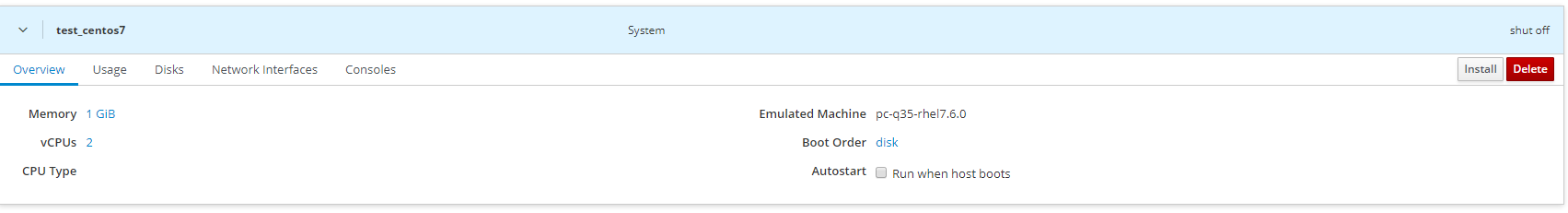 управление ВМ KVM