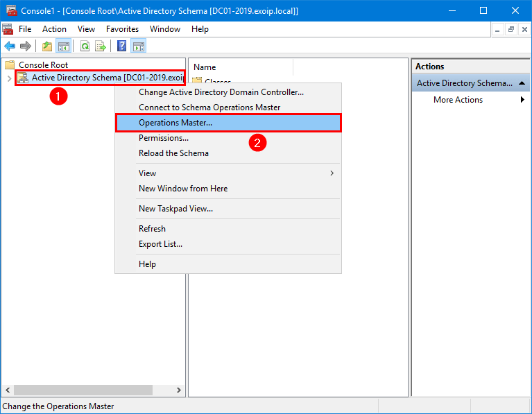 Operations Master в Active Directory Schema