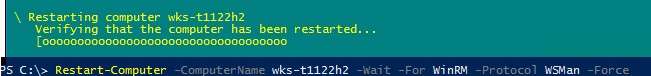 Удаленная перезагрузка компьютера из powershell