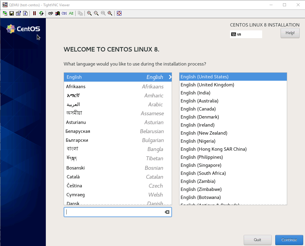 установка гостевой ОС в kvm