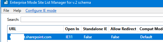 Enterprise Mode Site List Manger v2