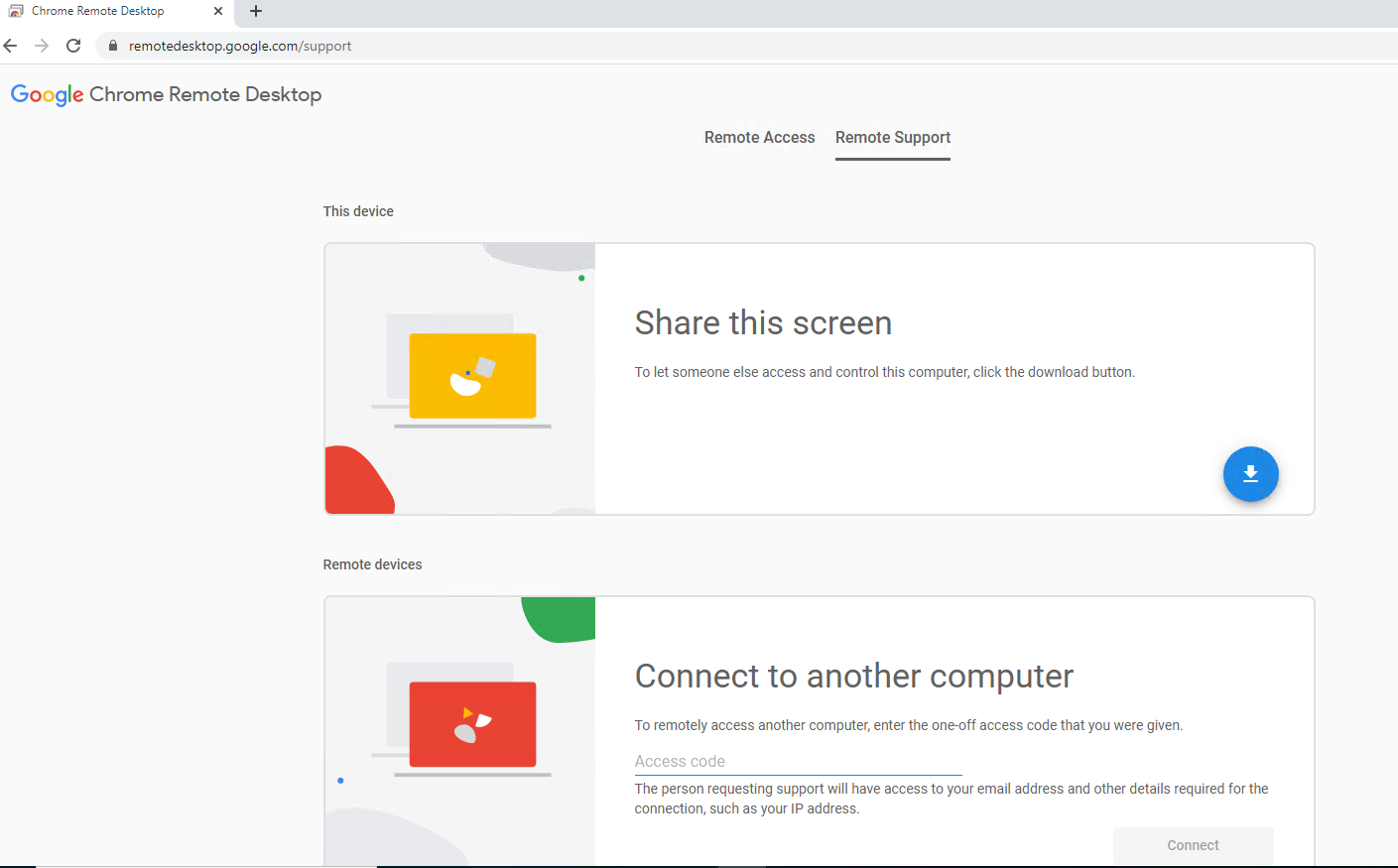 Удаленная поддержка через Chrome Remote Desktop
