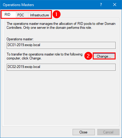 Перенос RID PDC и Infrastructure Master через графический интерфейс