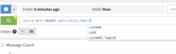 поиск событий в Graylog