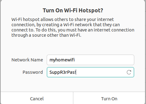 ssid сети и ключ для wifi точки доступа на linux