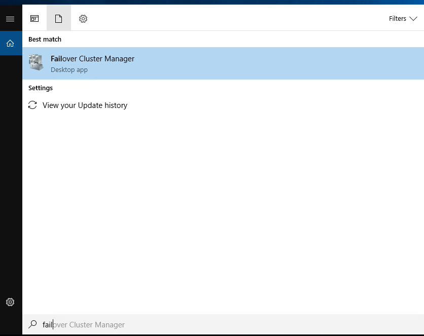 оснастка Failover Cluster Manager 