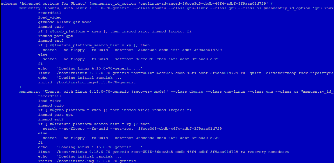 укажите UUID диска в grub.cfg