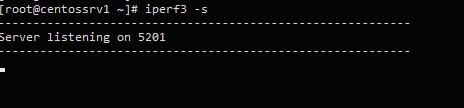 запуска iperf3 сервера на примере centos