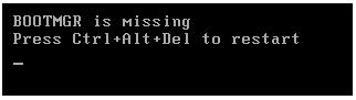 Windows Server 2008. BOOTMGR Is Missing