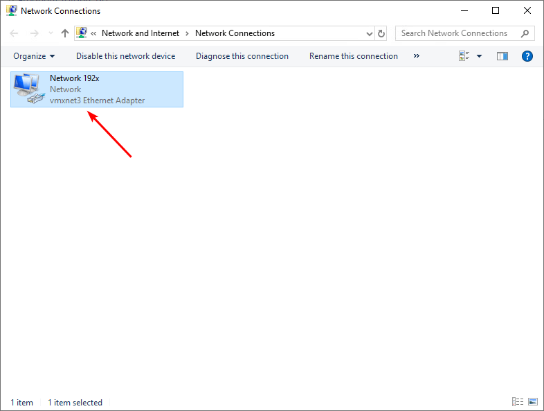 Переименование сетевого адаптера Windows Server