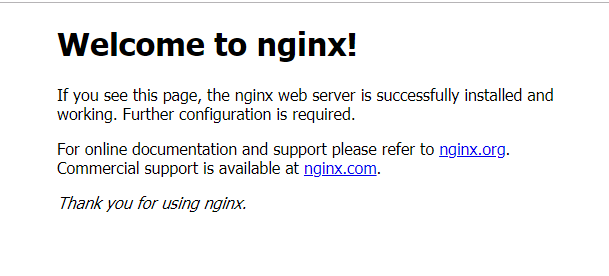 nginx установлен