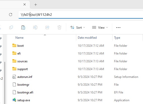 Распаковать ISO образ Windows