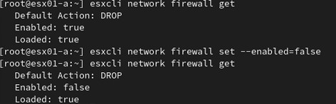 открыть порт iperf в файерволе vmware esxi