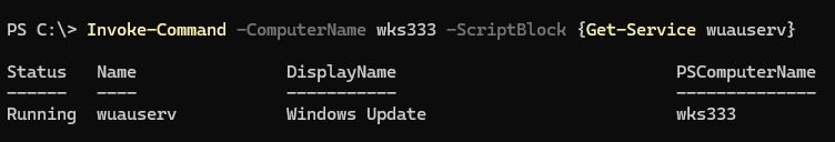 Invoke-Command удаленно запустить команду