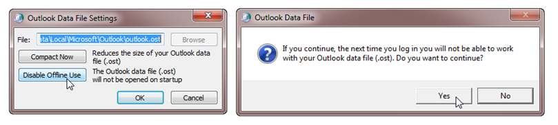 Offline OST файл в outlook