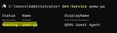 Служба агента QEMU-GA в Windows
