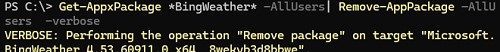 Remove-AppPackage удаление приложения из профиля пользователя
